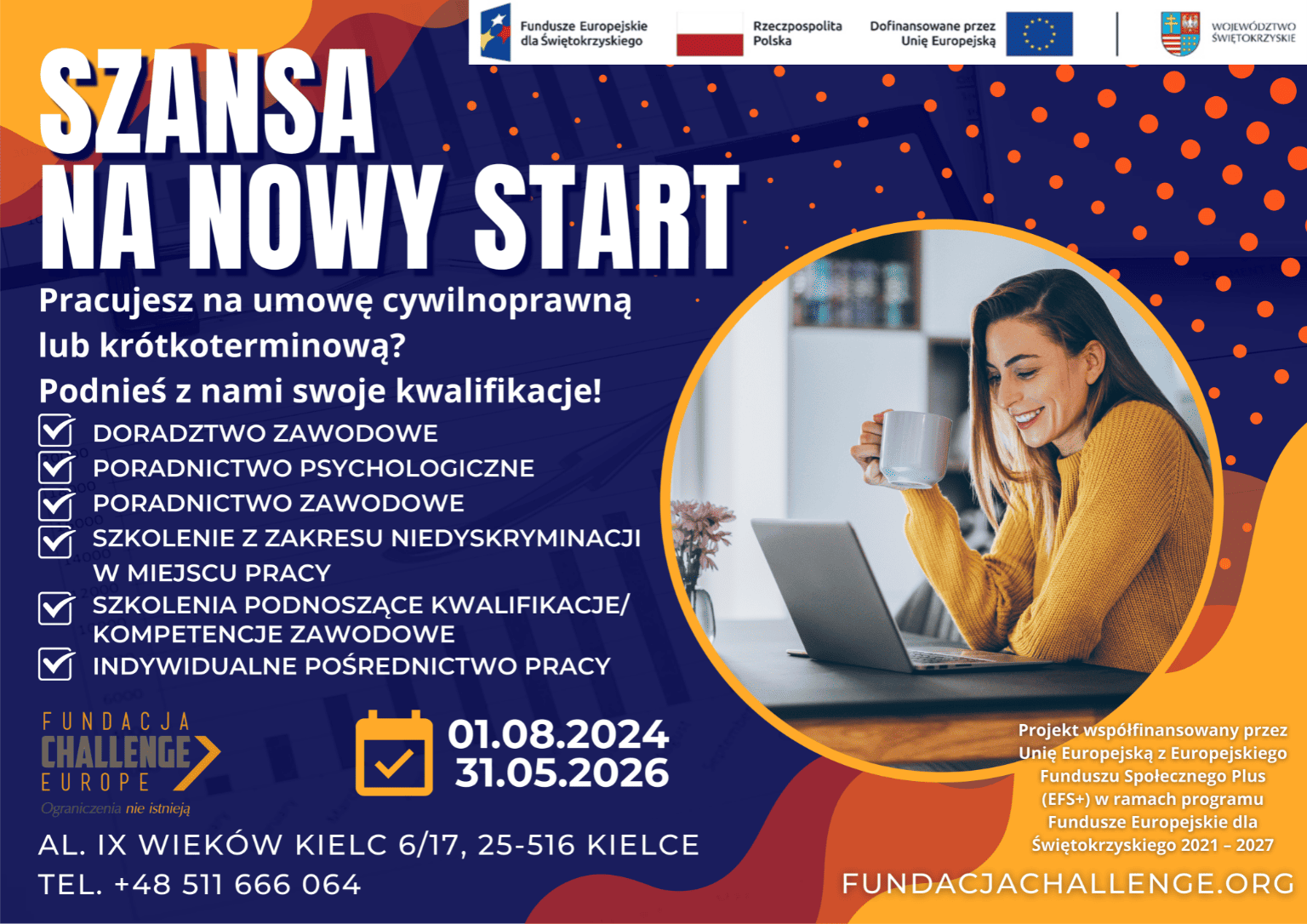 Plakat projektu Szansa na nowy start