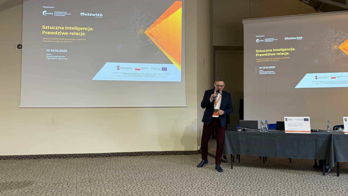 Wystąpienie podczas spotkania sieciującego - jedna osoba.