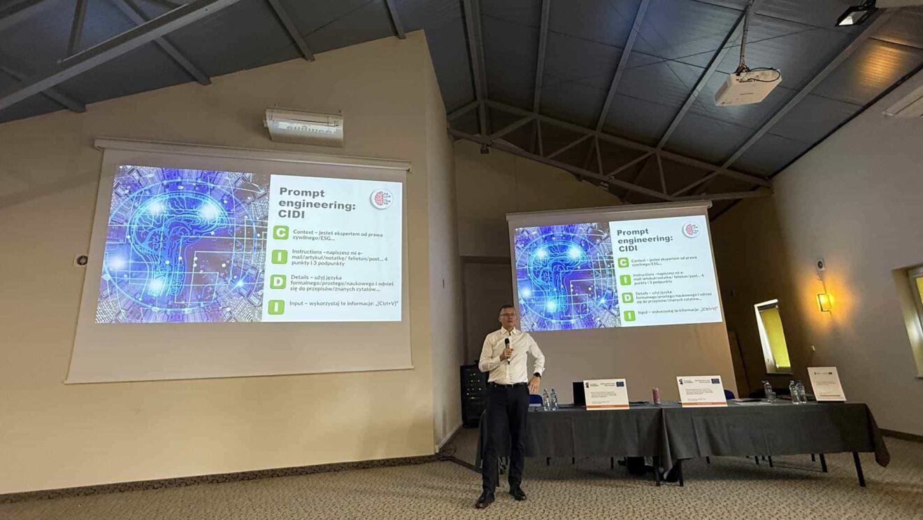 Wystąpienie podczas spotkania sieciującego - jedna osoba.